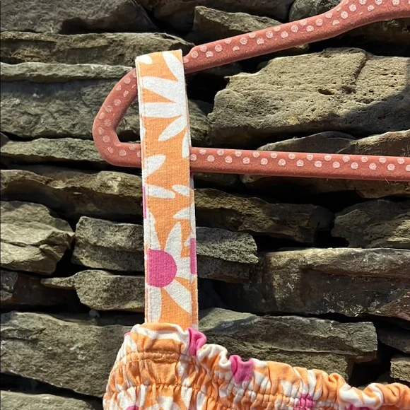 Hanna Andersson Floral Sundress with Pink and Orange Daisies - Picture 7 of 7